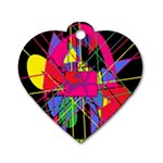Club Fitstyle Fitness by Traci K Dog Tag Heart (Two Sides)