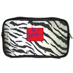 Striped By Traci K Toiletries Bag (two Sides)