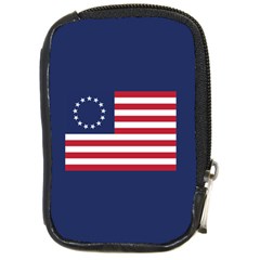 Betsy Ross Flag Usa America United States 1777 Thirteen Colonies Maga  Compact Camera Leather Case by snek