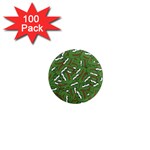 Pepe the Frog Face pattern Green Kekistan meme 1  Mini Magnets (100 pack) 