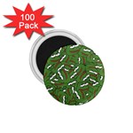 Pepe the Frog Face pattern Green Kekistan meme 1.75  Magnets (100 pack) 