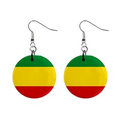 Flag Of Ethiopia Mini Button Earrings by abbeyz71