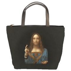 Salvator Mundi Leonardo Davindi 1500 Jesus Christ Savior Of The World Original Paint Most Expensive In The World Bucket Bag by snek