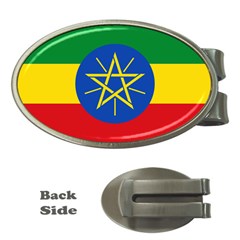 Current Flag Of Ethiopia Money Clips (oval)  by abbeyz71
