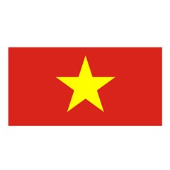 Flag Of Vietnam Satin Shawl by abbeyz71
