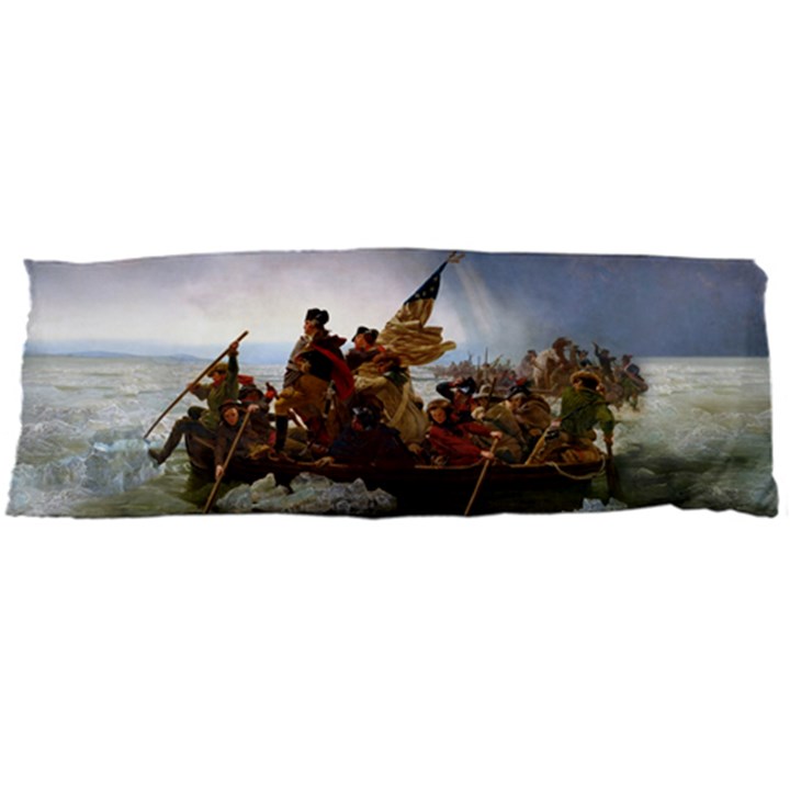George Washington crossing of the Delaware River Continental Army 1776 American Revolutionary War ORIGINAL PAINTING Body Pillow Case Dakimakura (Two Sides)