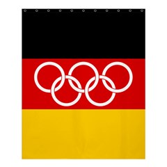 Olympic Flag Of Germany, 1960-1968 Shower Curtain 60  X 72  (medium)  by abbeyz71