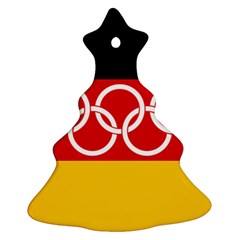 Olympic Flag Of Germany, 1960-1968 Christmas Tree Ornament (two Sides) by abbeyz71