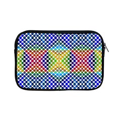 Colorful Circle Abstract White  Blue Yellow Red Apple Ipad Mini Zipper Cases by BrightVibesDesign