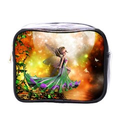 Cute Flying Fairy In The Night Mini Toiletries Bag (one Side) by FantasyWorld7