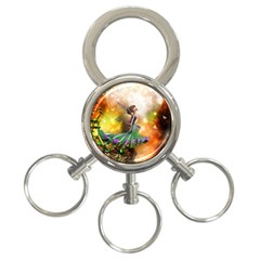 Cute Flying Fairy In The Night 3-ring Key Chain by FantasyWorld7