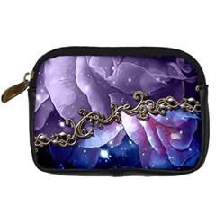 Wonderful Floral Design Digital Camera Leather Case by FantasyWorld7