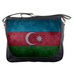 Grunge Azerbaijan Flag Messenger Bag by trulycreative