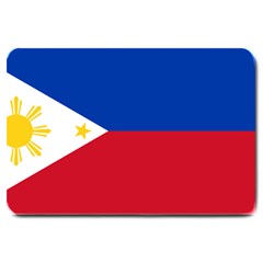 Philippines Flag Filipino Flag Large Doormat  by FlagGallery