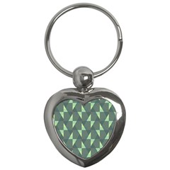 Texture Triangle Key Chain (heart)