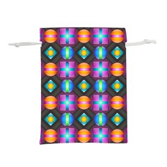 Squares Spheres Backgrounds Texture Lightweight Drawstring Pouch (s)