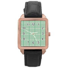 Background Digital Texture Rose Gold Leather Watch  by HermanTelo