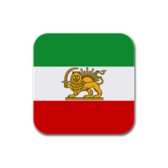 State Flag Of Iran, 1964–1980 Rubber Square Coaster (4 Pack)  by abbeyz71
