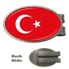 Flag Of Turkey Money Clips (oval)  by abbeyz71