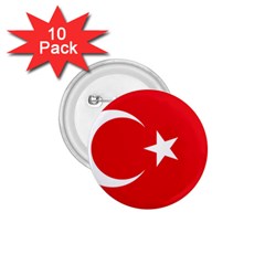 Vertical Flag Of Turkey 1 75  Buttons (10 Pack) by abbeyz71