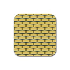 Pattern Wallpaper Rubber Square Coaster (4 Pack) 