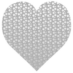Background Polka Grey Wooden Puzzle Heart by HermanTelo