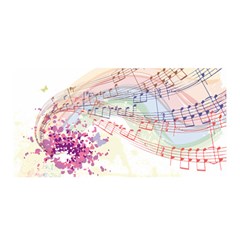 Music Notes Abstract Satin Wrap by HermanTelo