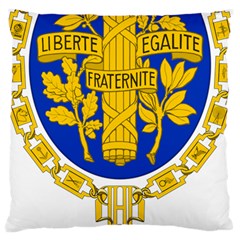 Coat Of Arms Of The French Republic Large Cushion Case (two Sides) by abbeyz71