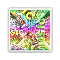 Music Abstract Sound Colorful Memory Card Reader (square)
