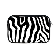 Wild Zebra Pattern Black And White Apple Macbook Pro 13  Zipper Case by picsaspassion