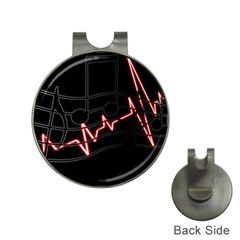 Music Wallpaper Heartbeat Melody Hat Clips With Golf Markers by HermanTelo