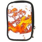 Can Walk on volcano Fire, white background Compact Camera Leather Case Front