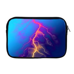 Blue Lightning Colorful Digital Art Apple Macbook Pro 17  Zipper Case by picsaspassion