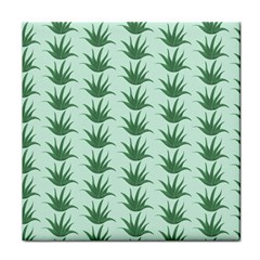 Aloe Plants Pattern Scrapbook Face Towel