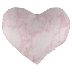 Pink Marble Texture Floor Background With Light Pink Veins Greek Marble Print Luxuous Real Marble  Large 19  Premium Heart Shape Cushions by genx