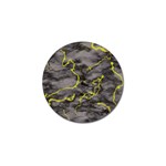Marble light gray with green lime veins texture floor background retro neon 80s style neon colors print luxuous real marble Golf Ball Marker
