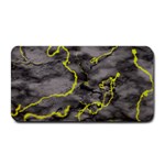 Marble light gray with green lime veins texture floor background retro neon 80s style neon colors print luxuous real marble Medium Bar Mats
