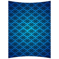 Pattern Texture Geometric Blue Back Support Cushion