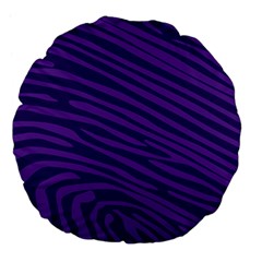 Pattern Texture Purple Large 18  Premium Flano Round Cushions
