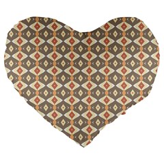 Background Art Designs Large 19  Premium Flano Heart Shape Cushions by Alisyart