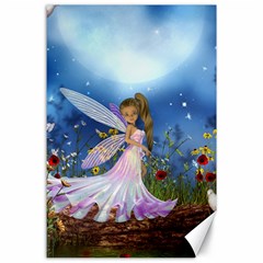 Little Fairy In The Night Canvas 24  X 36  by FantasyWorld7
