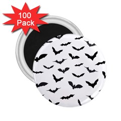 Bats Pattern 2 25  Magnets (100 Pack)  by Sobalvarro