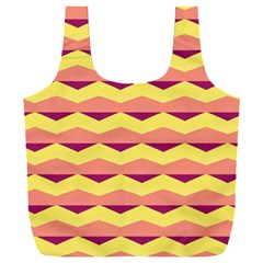 Background Colorful Chevron Full Print Recycle Bag (xxl) by HermanTelo