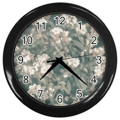 Beauty Floral Scene Photo Wall Clock (black) by dflcprintsclothing