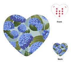 Hydrangea  Playing Cards Single Design (heart) by Sobalvarro