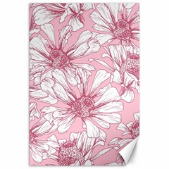Pink Flowers Canvas 20  X 30  by Sobalvarro
