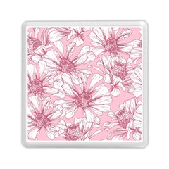 Pink Flowers Memory Card Reader (square) by Sobalvarro