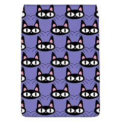 Cute Black Cat Pattern Removable Flap Cover (l) by Valentinaart