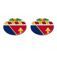 Coat Of Arms Of United States Army 133rd Field Artillery Regiment Cufflinks (oval) by abbeyz71