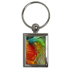 Texture Art Color Pattern Key Chain (rectangle) by Sapixe